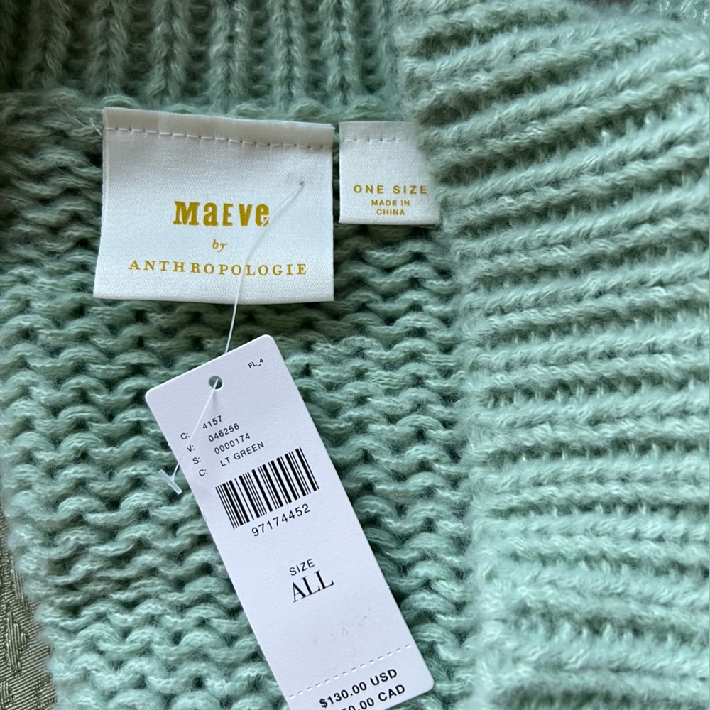 NWT Anthropologie Susannah Chunky 3D Floral Knit Cardigan One Size - Picture 12 of 12